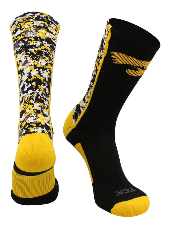 TCK socks Iowa Hawkeyes Socks Digital Camo Crew