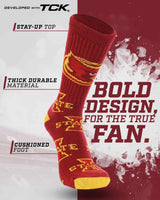 TCK socks Iowa State Cardinal/Gold / Large Iowa State Cyclones Mayhem Crew Socks (Made in USA)