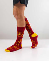 TCK socks Iowa State Cardinal/Gold / Large Iowa State Cyclones Mayhem Crew Socks (Made in USA)