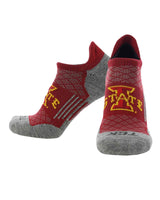 TCK socks Iowa State Cyclones / Large Iowa State Cyclones Tour No Show Tab Socks - Made in USA
