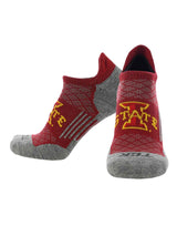 TCK socks Iowa State Cyclones / Large Iowa State Cyclones Tour No Show Tab Socks - Made in USA
