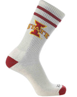 NCAA Vintage College Striped Socks - Iowa State Cyclones (Large)