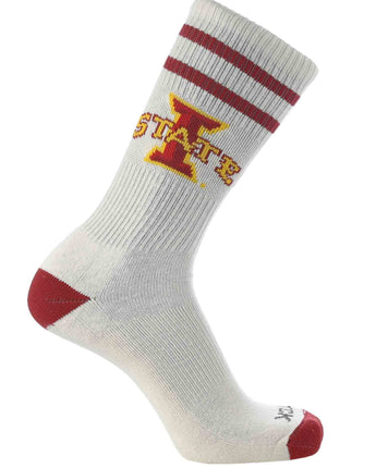 NCAA Vintage College Striped Socks - Iowa State Cyclones (Large)