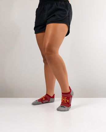 TCK socks Iowa State Cyclones Tour No Show Tab Socks - Made in USA