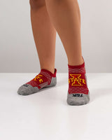 TCK socks Iowa State Cyclones Tour No Show Tab Socks - Made in USA