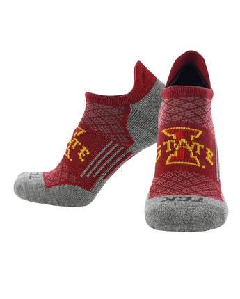 TCK socks Iowa State Cyclones Tour No Show Tab Socks - Made in USA