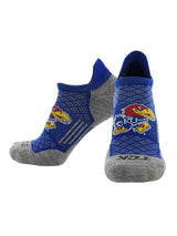 Kansas Jayhawks No Show Tour Socks - Made in USA