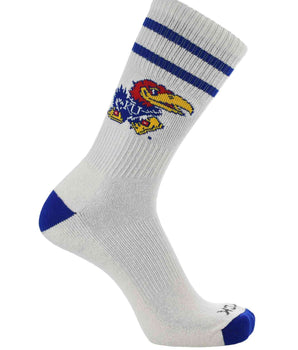 TCK socks Kansas Jayhawks / Large Kansas Jayhawks | Vintage | NCAA Mens and Womens Soft Cotton Sock