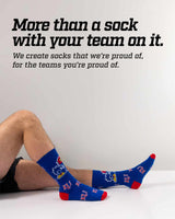 TCK socks Kansas Jayhawks Mayhem Crew Socks (Made in USA)