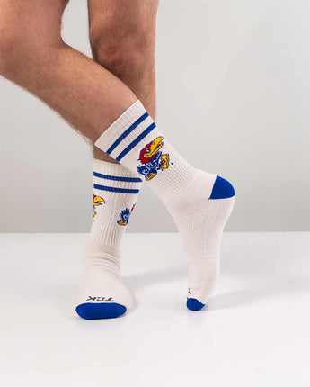 Kansas Jayhawks | Vintage | NCAA Mens and Womens Soft Cotton Sock