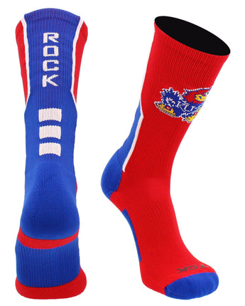 TCK socks Kansas Rock Chalk Jayhawks Socks Perimeter Crew