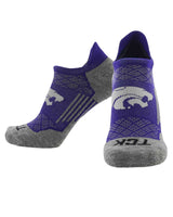 TCK socks Kansas State Wildcats / Large Kansas State Wildcats Tour No Show Tab Socks - Made in USA