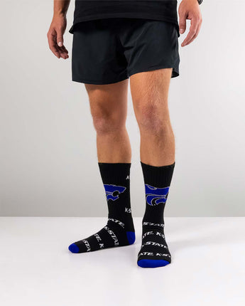 TCK socks Kansas State Wildcats Mayhem Crew Socks (Made in USA)