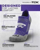 TCK socks Kansas State Wildcats Tour No Show Tab Socks - Made in USA