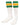 TCK socks Kelly Green/Gold / Small Retro 3 Stripe OTC Tube Socks