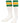 TCK socks Kelly Green/Gold / Small Retro 3 Stripe OTC Tube Socks
