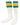 TCK socks Kelly Green/Gold / Small Retro 3 Stripe OTC Tube Socks