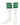 TCK socks Kelly Green / Small Retro 3 Stripe OTC Tube Socks