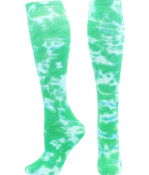 TCK socks Kelly Green/White / Small Tie Dye Multisport Tube Socks