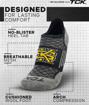 Kennesaw St. Owls No Show Tour Socks - Made in USA