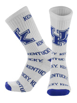 TCK socks Kentucky Blue/Grey/White / Large Kentucky Wildcats Mayhem Crew Socks (Made in USA)