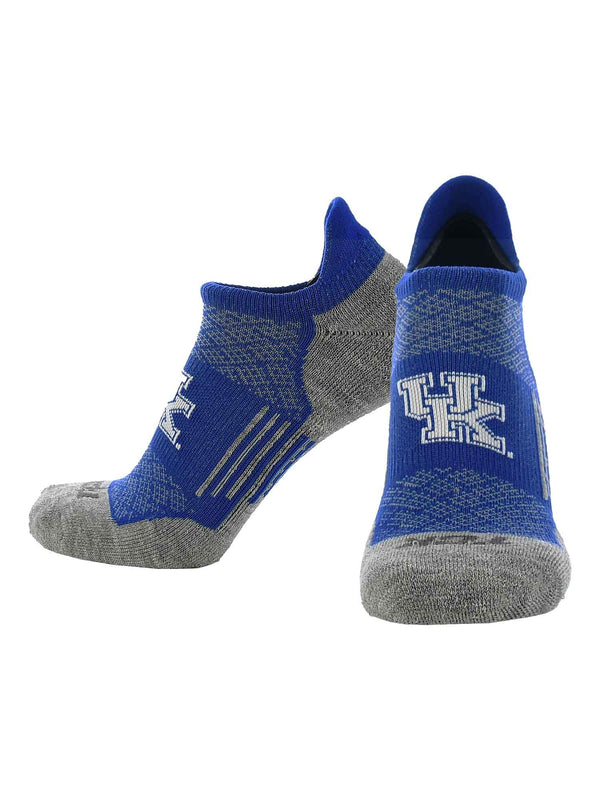 TCK socks Kentucky Wildcats / Large Kentucky Wildcats No Show Socks with Tab - Performance Socks That Say Hidden