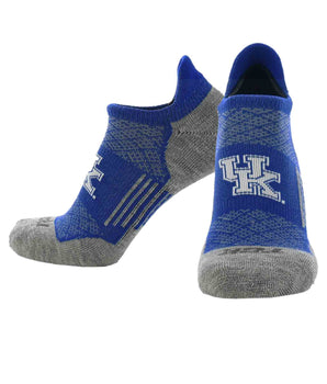 TCK socks Kentucky Wildcats / Large Kentucky Wildcats Tour No Show Tab Socks - Made in USA