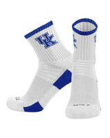 TCK socks Kentucky Wildcats / Large TCK Kentucky Wildcats Quarter Socks - Made in USA