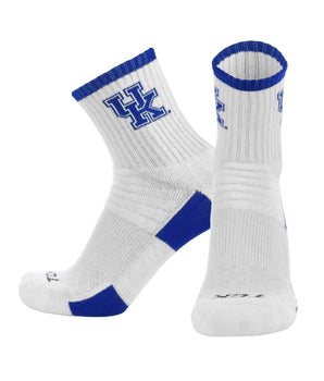 TCK socks Kentucky Wildcats / Large TCK Kentucky Wildcats Quarter Socks - Made in USA