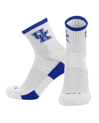 TCK socks Kentucky Wildcats / Large TCK Kentucky Wildcats Quarter Socks - Made in USA