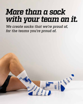 TCK socks Kentucky Wildcats Mayhem Crew Socks (Made in USA)