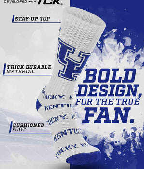 TCK socks Kentucky Wildcats Mayhem Crew Socks (Made in USA)
