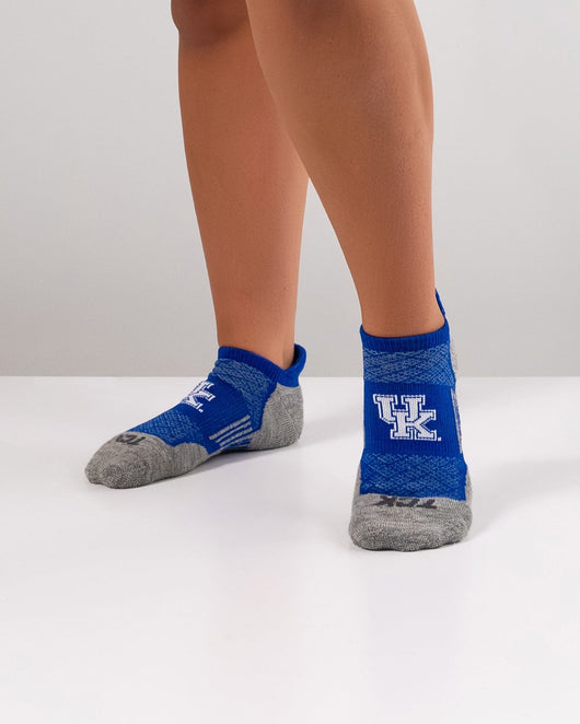 TCK socks Kentucky Wildcats No Show Running & Golf Socks Mens & Womens – Performance Athletic Ankle Tab Socks, Soft Cushioned