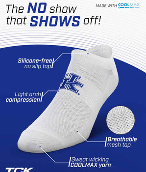 TCK socks Kentucky Wildcats / One Size TCK Kentucky Wildcats No Show Liner Socks (3-Pack)