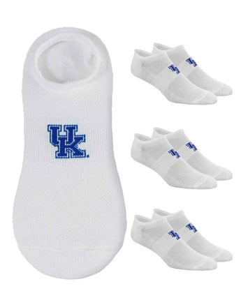 TCK socks Kentucky Wildcats / One Size TCK Kentucky Wildcats No Show Liner Socks (3-Pack)