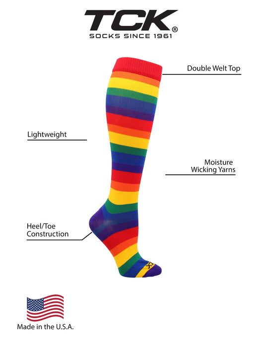 TCK socks Krazisox Rainbow Stripes Socks