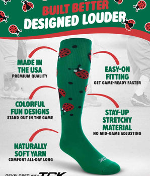 TCK socks Ladybug Athletic Knee High Socks