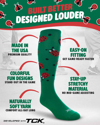TCK socks Ladybug Athletic Knee High Socks