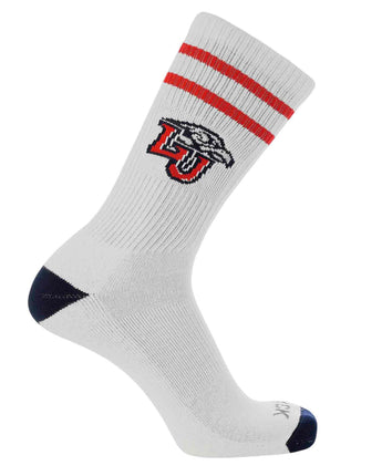 NCAA Vintage College Striped Socks - Liberty Flames (Large)