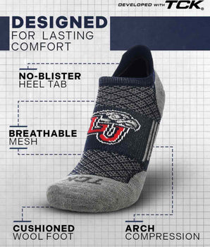 Liberty Flames No Show Tour Socks - Made in USA