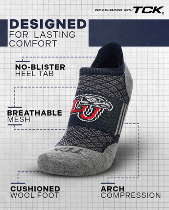 Liberty Flames No Show Tour Socks - Made in USA