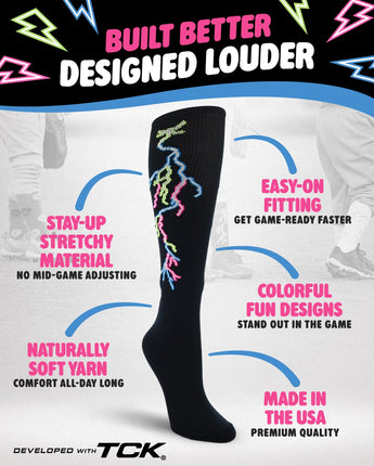 TCK socks Lightning Bolt Tube Socks
