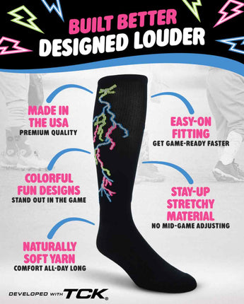 TCK socks Lightning Bolt Tube Socks