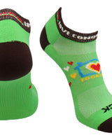 TCK socks Lime Green / Medium Love Conquers All Low Cut Ankle Socks