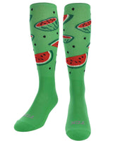 TCK socks Lime / Large Watermelon Athletic Knee High Socks