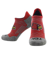 TCK socks Louisville Cardinals / Large Louisville Cardinals Tour No Show Tab Socks - Made in USA