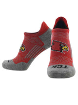 TCK socks Louisville Cardinals / Large Louisville Cardinals Tour No Show Tab Socks - Made in USA