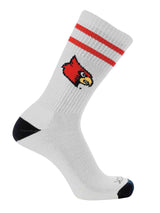 NCAA Vintage College Striped Socks - Louisville Cardinals (Large)