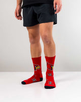 TCK socks Louisville Cardinals Mayhem Crew Socks (Made in USA)
