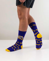 TCK socks LSU Purple/Gold / Large LSU Tigers Mayhem Crew Socks (Made in USA)